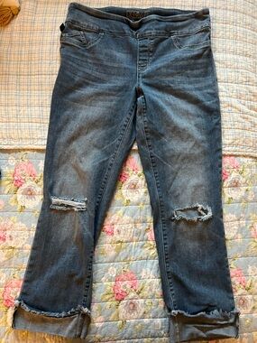 Rock & Republic Metal-Plate Dark Denim Detail - Blue